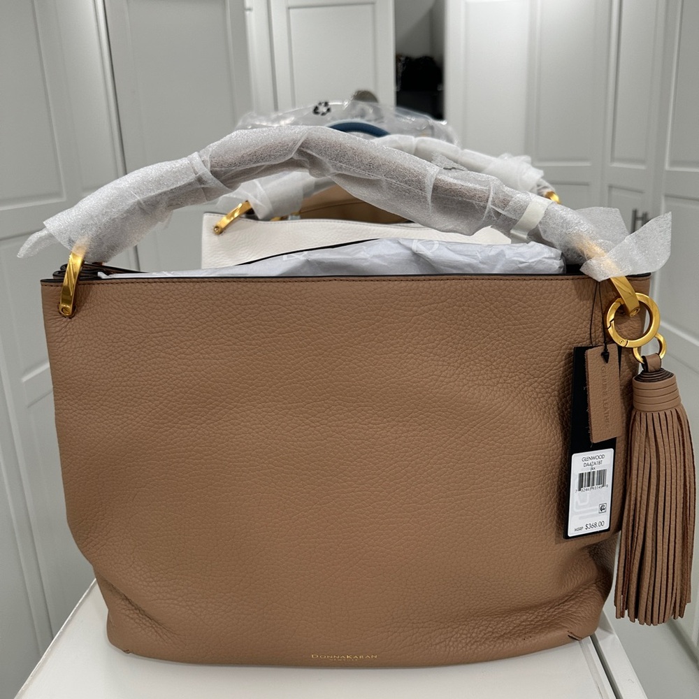 Donna Karan Glenwood Leather Tote Bag